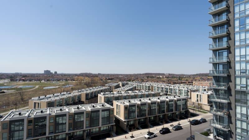 View of Mississauga from a condo.